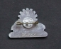 Preview: Volkswagen KdF Anstecknadel "Grundsteinlegung des Volkswagenwerks" 1938 Blech (5777)